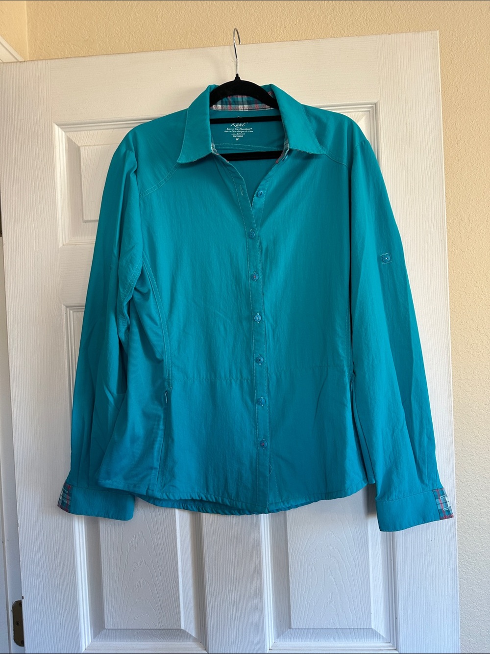Kuhl Women's Teal Long-Sleeve Button-Down Shirt